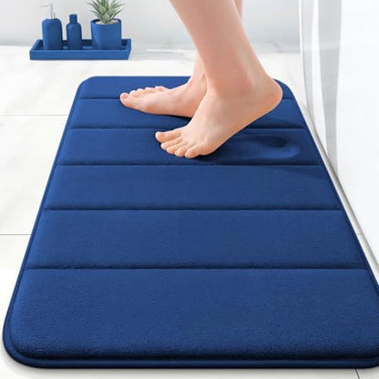 OLANLY Memory Foam Bath Mat 35x16, Super Soft and Absorbent Bathroom Rugs