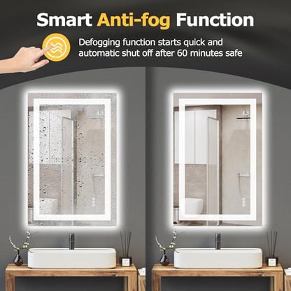 Hivone 36"X24" LED Bathroom Mirror with Lights, UL Listed