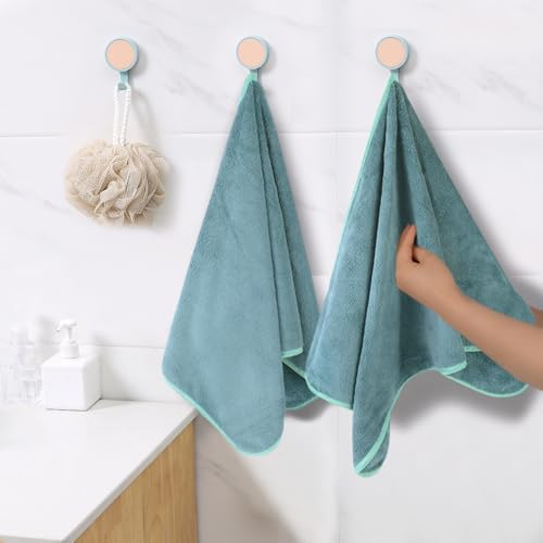 KinHwa Hand Towels for Bathroom, Microfiber Face Towels, 16x30 Inch, 4 Pack