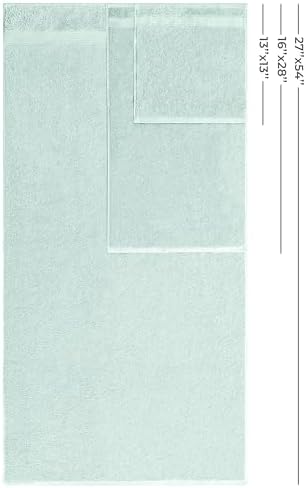 American Veteran Towel, 100% Cotton Turkish 6 Piece Towel Set, Luxury Towels Set of 6 for Bathroom Essentials, 2 Bath Towel 2 Hand Towel 2 Washcloth, Mint Green