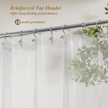 Mrs Awesome 54x78 Stall Shower Curtain Liner Clear