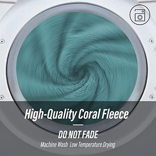 MOONQUEEN Ultra Soft Towel Set-Quick Drying - 2 Bath Towels 2 Hand Towels 2 Washcloths-Microfiber Coral Velvet Highly Absorbent Towel for Bath Fitness,Bathroom,Sports,Yoga, Travel(Teal, 6 Pcs)