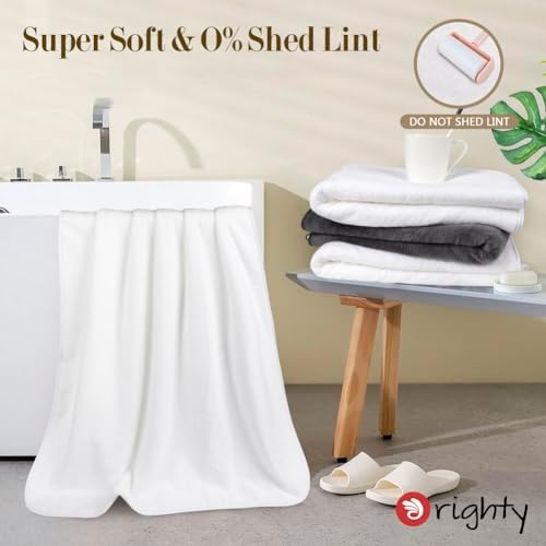 Orighty Bath Towels, Soft Feel Bath Towel, 4 Pack (27'' x 54'')