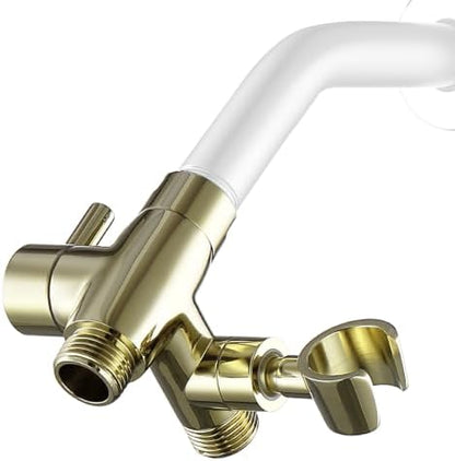 G-Promise Solid Metal Shower Head Diverter with Holder 3-Way