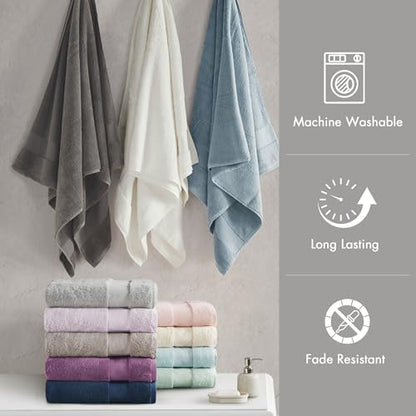 Madison Park Turkish 600 GSM Bath Sheet Set, 35 x 70 in - 2 Piece, Grey