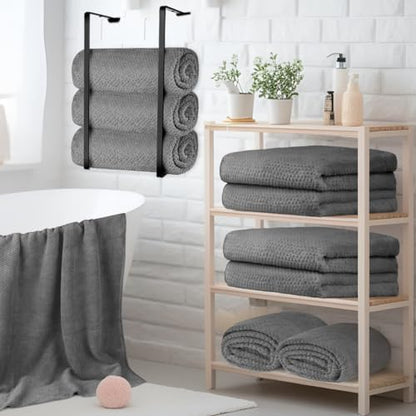 HOMEXCEL 6PK Bath Towel Set, 24x48 in, Absorbent&Quick Dry Towels for Hotel