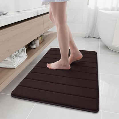 Buganda Memory Foam Bath Mat 35 x 24, Ultra Soft Absorbent Bathroom Rugs