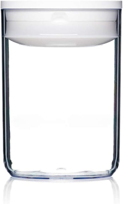 Click Clack Pantry Canister, 1-Quart, White Lid