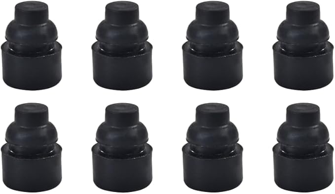 8 Pcs Rubber Feet for Slow Cookers, Slow Cooker Insert Accessories, Crockpot Rubber Feet Replacement, Fits 0.36–0.41 Inch Holes, Prevent Scratches and Break (0.43 x 0.63 Inch)