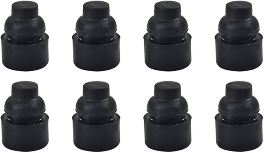 8 Pcs Rubber Feet for Slow Cookers, Slow Cooker Insert Accessories, Crockpot Rubber Feet Replacement, Fits 0.36–0.41 Inch Holes, Prevent Scratches and Break (0.43 x 0.63 Inch)