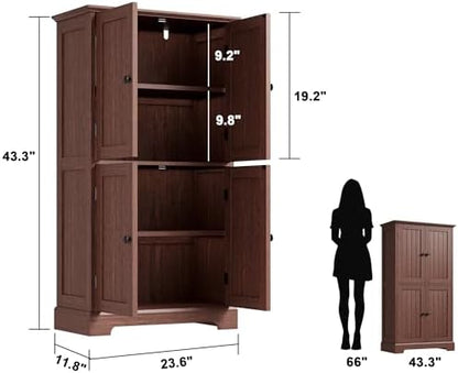 ChooChoo Bathroom Floor Cabinet with Adjustable Shelves