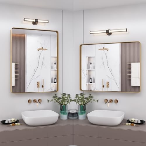 22x30 Inch Brushed Gold Bathroom Mirror