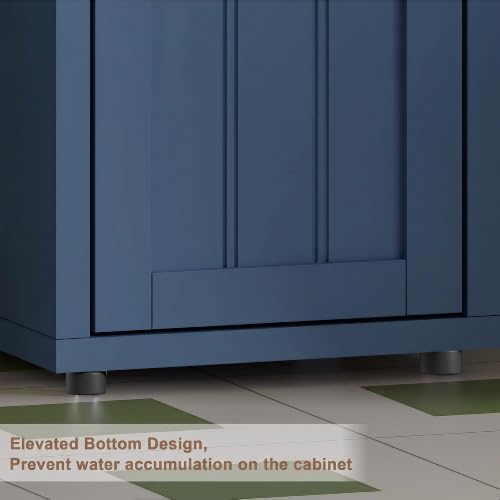 ChooChoo Narrow Bathroom Storage Cabinet with Adjustable Shelves and Drawer