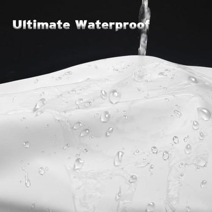 Titanker Small Stall Shower Curtain Liner Washable, 48x72 Inches, White Fabric Stall Shower Liner with 2 Magnets, Waterproof RV Shower Liner Soft Lightweight Polyester, White