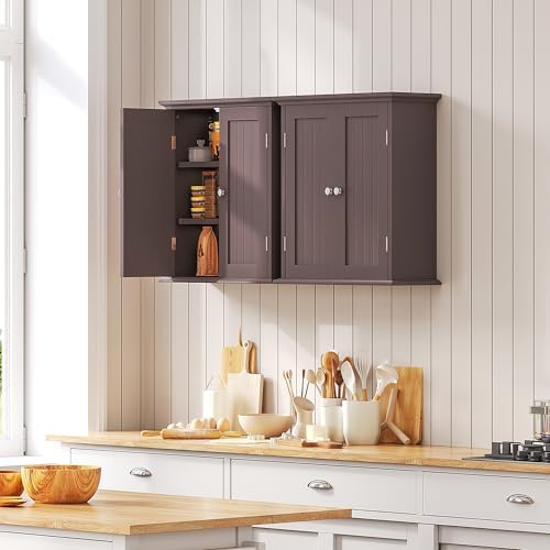 ChooChoo Bathroom Wall Cabinet with 2 Doors, Over The Toilet