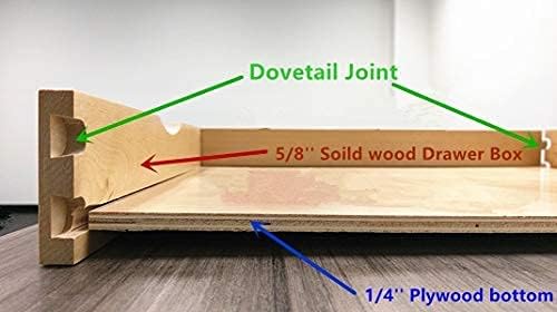Elysian 23" Kitchen Cabinet Pull Out for 27" Cupboard, Solid Wood Build, 21" Deep Low Profile Tray, Full Extension Runners, Spacers Included for Perfect Fit