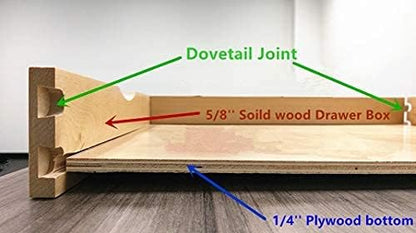 Elysian 23" Kitchen Cabinet Pull Out for 27" Cupboard, Solid Wood Build, 21" Deep Low Profile Tray, Full Extension Runners, Spacers Included for Perfect Fit