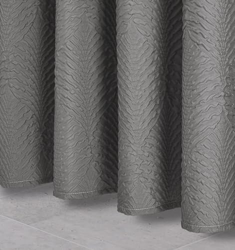 Gibelle Ombre Grey Shower Curtain for Bathroom, Farmhouse Bath Curtain 72x72