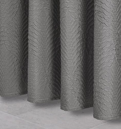 Gibelle Ombre Grey Shower Curtain for Bathroom, Farmhouse Bath Curtain 72x72