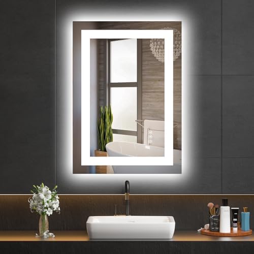 Hivone 20"X28" LED Bathroom Mirror with Lights, UL Listed