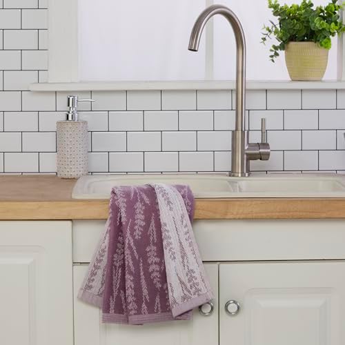 SKL Home Lavender Silhouette Hand Towel Set-2pc, Reversible, Purple