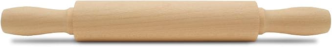 Wooden Mini Rolling Pin, 7 Inches Long, Pack of 6, Perfect for Fondant, Pasta, Baking in the Kitchen, Crafting by Woodpeckers