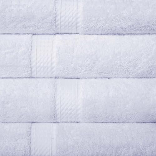 SUPERIOR Egyptian Cotton Plush & Absorbent, Hand Towel Set of 4, White