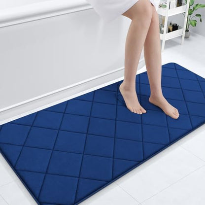 OLANLY Memory Foam Bath Mat 70x24, Ultra Soft and Absorbent Bathroom Rugs