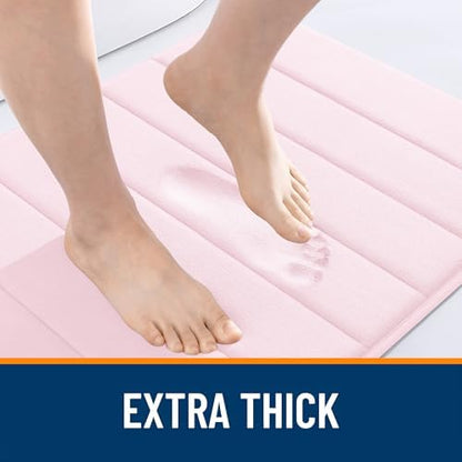 OLANLY Memory Foam Large Bath Mat 70x46, Super Soft Absorbent Bathroom Rugs