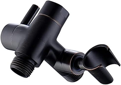 G-Promise Solid Metal Shower Head Diverter with Holder 3-Way