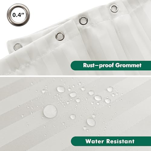 Fabric Shower Curtain Liner 72x72 Inch-Standard Size Cloth Shower Liners