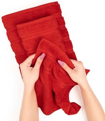 American Soft Linen 100% Cotton Luxury Turkish Towels, 4 PC Bath Towel Set