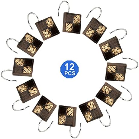 Zahari Home 13pc Safari Stripes Bathroom Shower Curtain Set Animal Print Shower Curtain & 12 Shower Curtain Hooks Luxury Southwest Shower Curtain Unique Design Rustic Shower Curtain Set