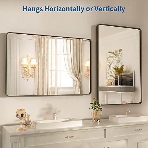 WEER Bronze Bathroom Vanity Mirror 20X30 Inch