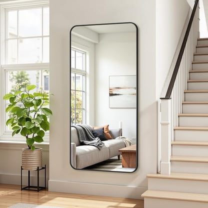 Bathroom Mirror 60" x 30", Large Rectangle Wall Mirror, Black