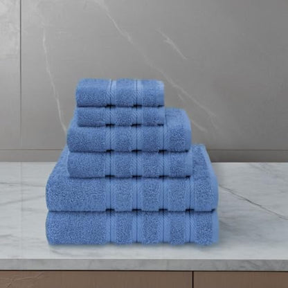 American Soft Linen 100% Cotton Luxury Turkish Towels, 6 Piece Towel Set