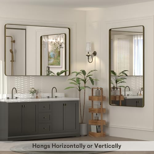48x36 Bronze Framed Bathroom Mirror