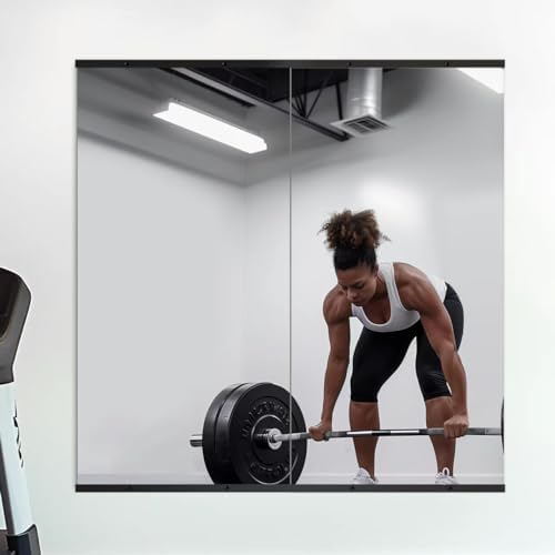 Delma Home Gym Mirror, 48''x24''x2PCS, Large Full Body