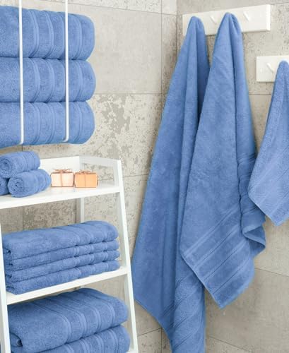 American Soft Linen 100% Cotton Luxury Turkish Towels, 4 PC Bath Towel Set