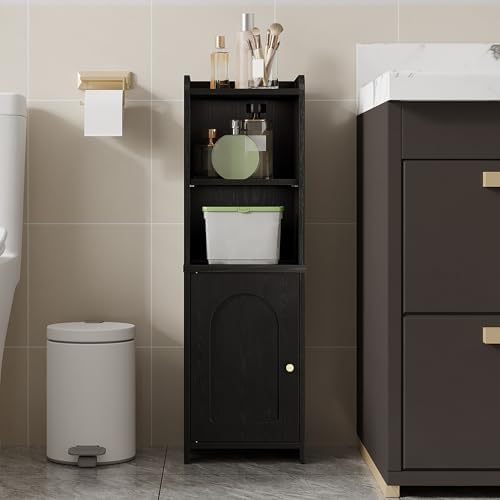 Hzuaneri Bathroom Storage Cabinet, Narrow Toilet Paper Cabinets with Doors
