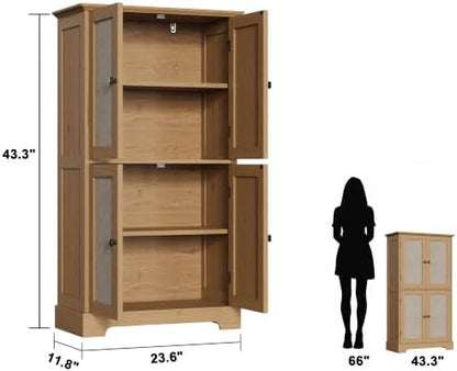 ChooChoo Bathroom Floor Cabinet with Adjustable Shelves