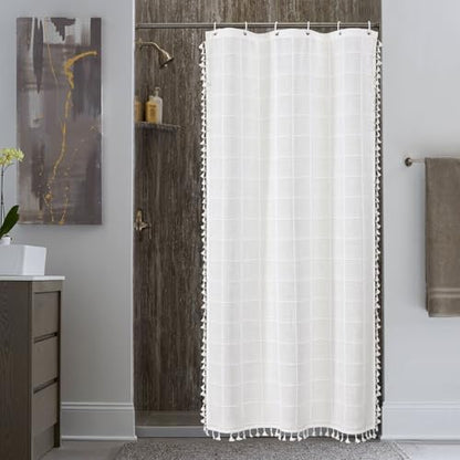 Gibelle Small Stall Boho Farmhouse Shower Curtain for Bathroom 36x72