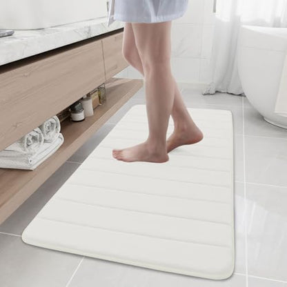 Buganda Memory Foam Bath Mat 47 x 20, Ultra Soft Absorbent Bathroom Rugs