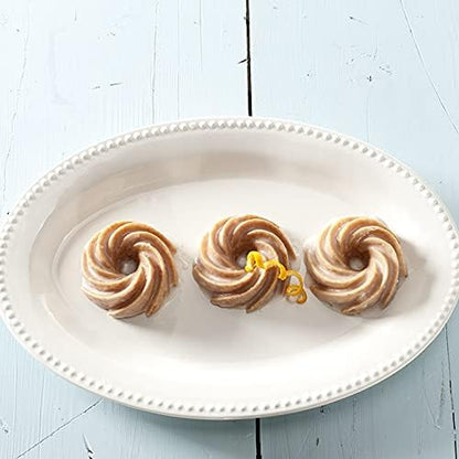 Nordic Ware Heritage Bundtlette Cake Pan, Metallic, Silver