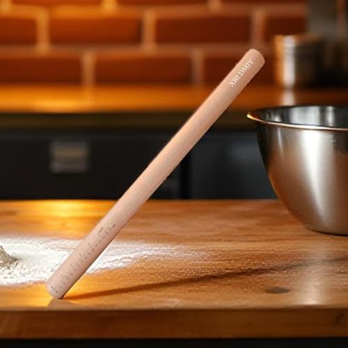 Extra Long Pasta Rolling Pin,Professional Rolling Pins,For Rolling Out Dough For Bread, Baking,Pizza,Noodles(39.37×1.38inch/100×3.5cm)