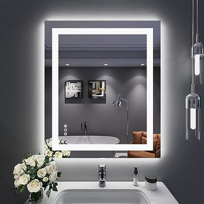 LOAAO 30X36 LED Bathroom Mirror with Lights, UL Listed