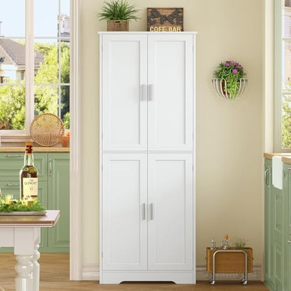 TEENFON Storage Cabinet with Doors & Adjustable Shelf