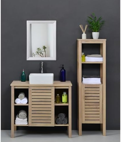 AAZZKANG Rectangular Wall Mirror Wood Framed Small Hanging Mirrors