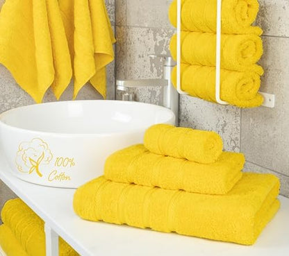 American Soft Linen 100% Cotton Luxury Turkish Towels, 3 Piece Towel Set
