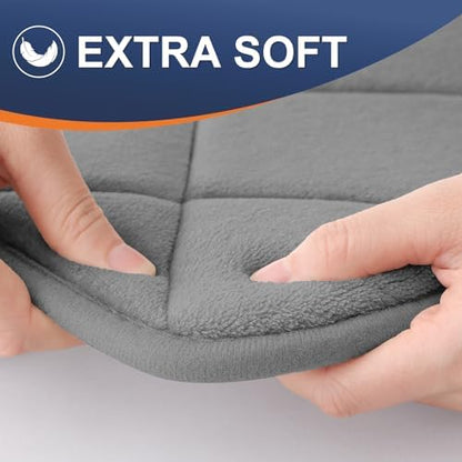 OLANLY Memory Foam Bath Mat 36x24, Ultra Soft and Absorbent Bathroom Rugs